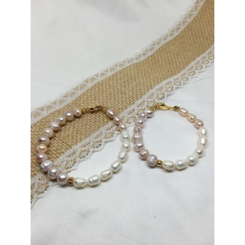 Gelang Couple Ibu dan Anak Mutiara Tawar Khas Lombok