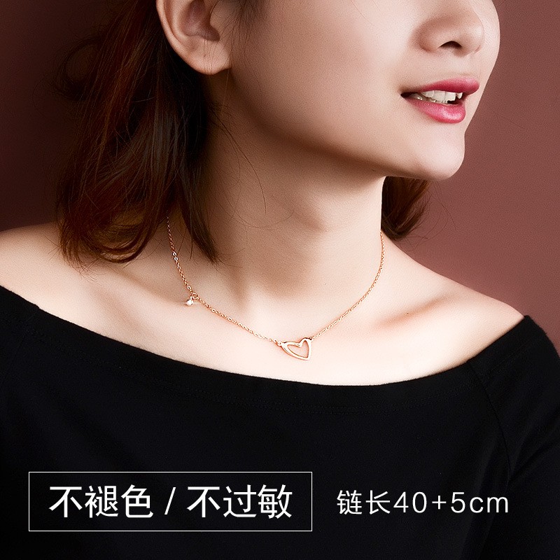 [New] Kalung fashion aksesoris titanium mini korea hadiah wanita cewek anti karat KK133