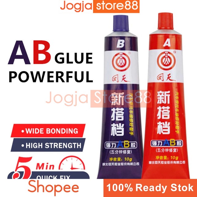 

Lem Super Glue A+B untuk Besi, Plastik dan ABS degan Perbandingan A dan B 1 : 1 20 g