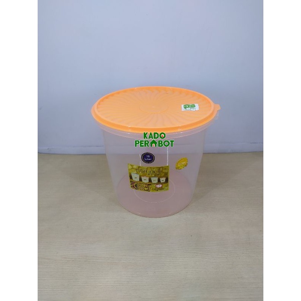 Toples Plastik Shinpo - Toples Kerupuk - Toples Plastik 10 Liter - Toples Kerupuk - Toples Bulat