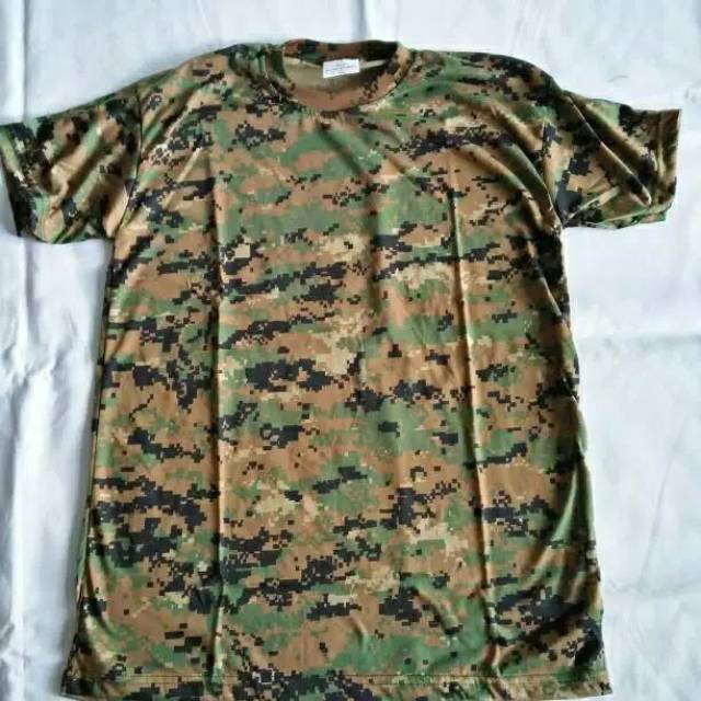 MT Kaos pendek loreng TNI AD/TNI AU/TNI AL/perbakin/pramuka/kopasus/camo/umum