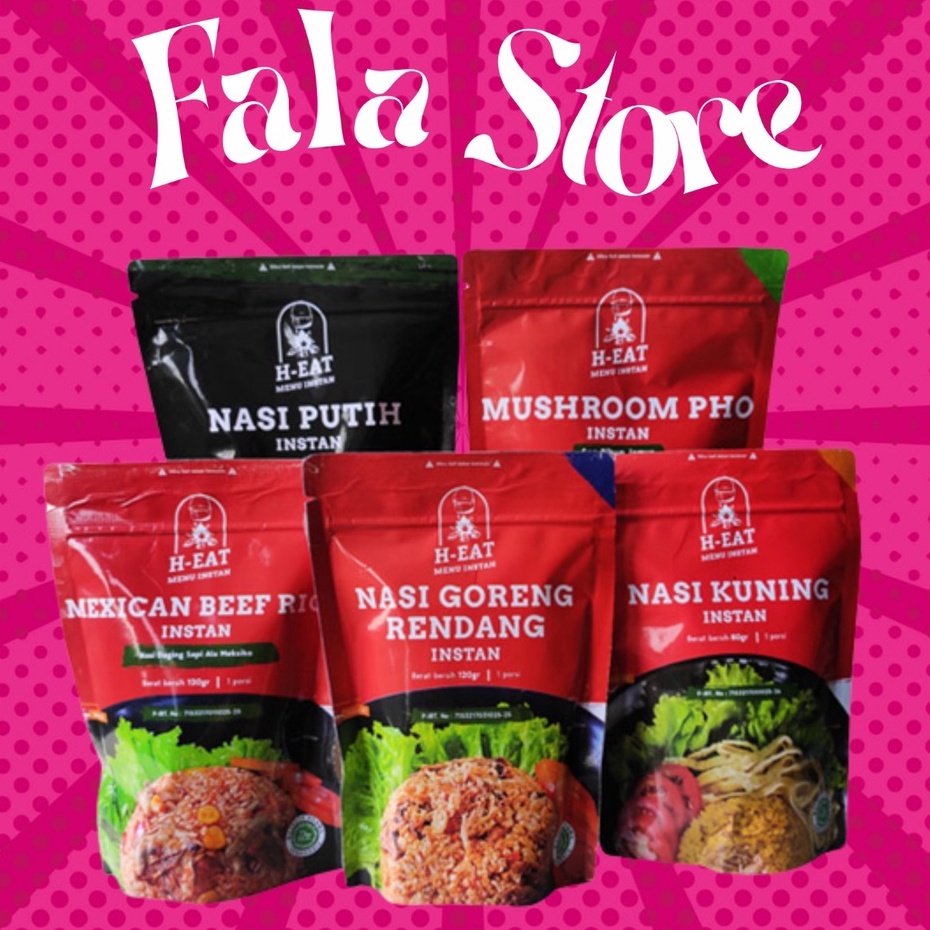 

H-eat Makanan Instans Siap Saji, Nasi Instan Cepat Saji