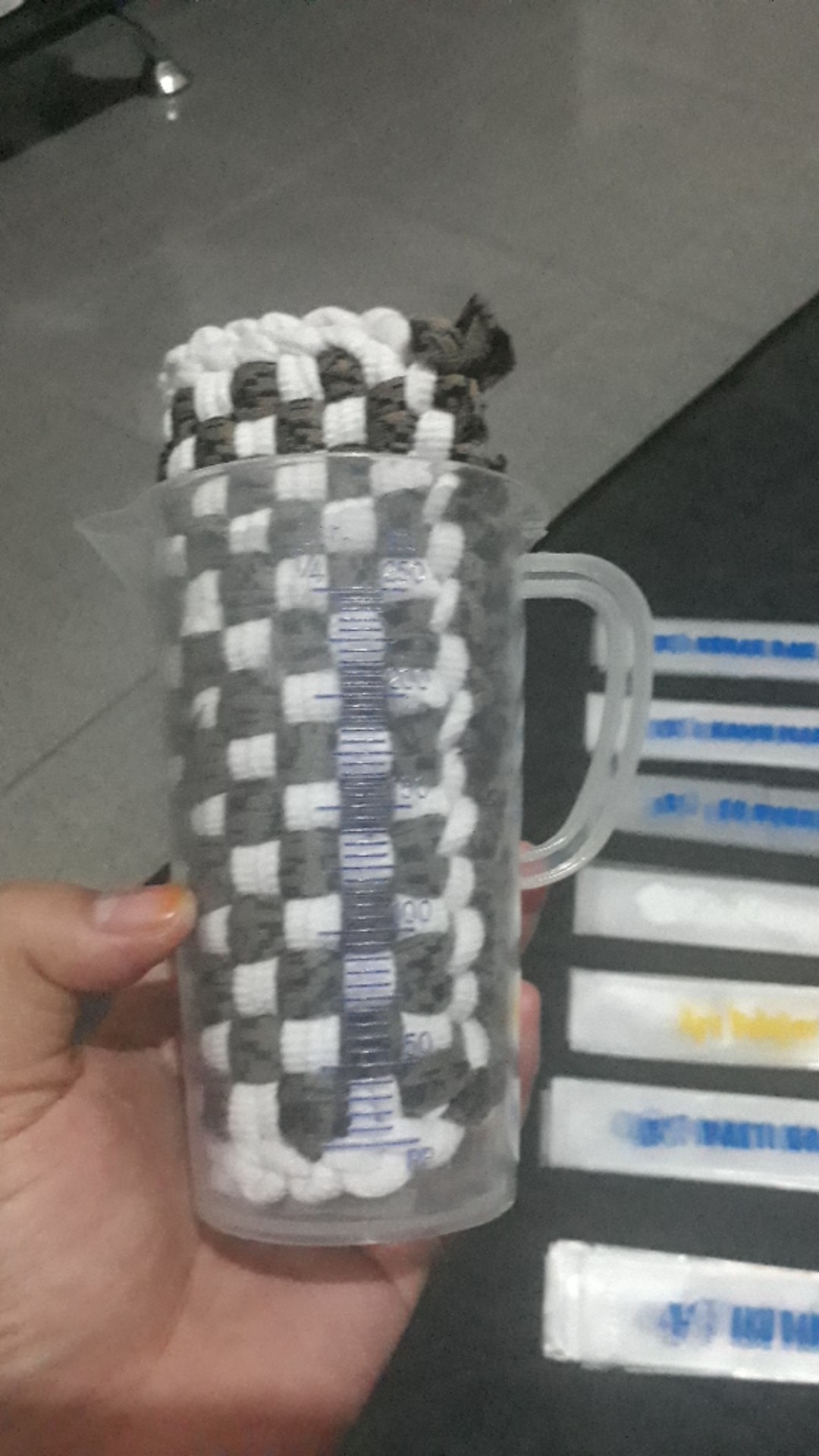 Gelas Takar Plastik 250 Ml /teko Ukur Plastic 250 Ml Green Leaf