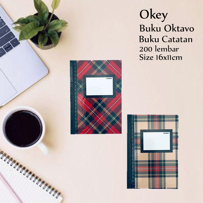 * Okey * Buku Oktavo * Buku Catatan  * 200 lembar