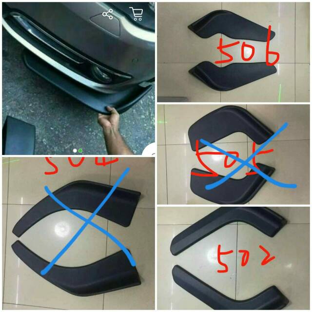 Winglet bemper mobil wing lips bemper mobil universal