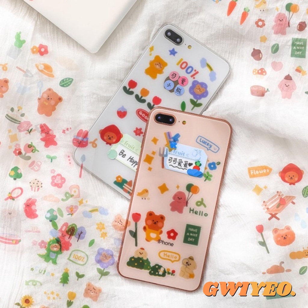 

Sticker Isi 3 Lembar / Pack Stiker Korea Dekorasi Scrapbook Planner