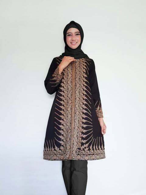 Dress Batik Modang Keris | Tunik Baju Batik Muslimah