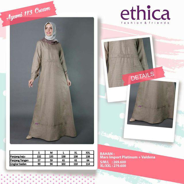 GAMIS TERBARU 2021 ETHICA AYUMI 113 CREAM