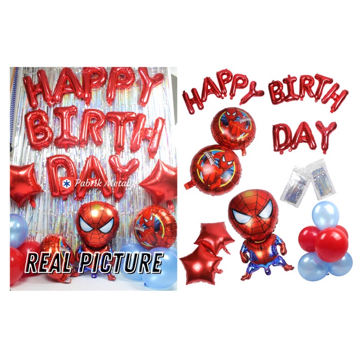

Paket Premium Dekorasi Balon Ulang Tahun Spiderman / Paket Spiderman