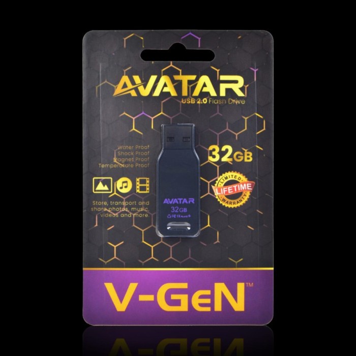 (COD Makassar) FlashDisk 8GB 16GB 32GB 64GB 128GB V-GeN AVATAR ORIGINAL