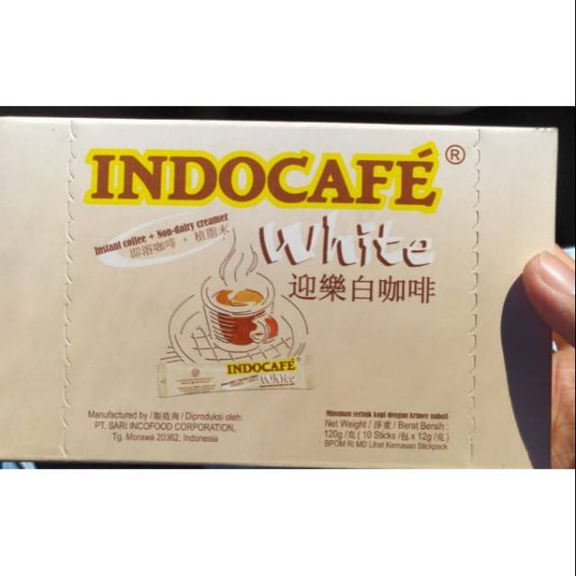 

Indocafe White 10x12gr (10 sachet)