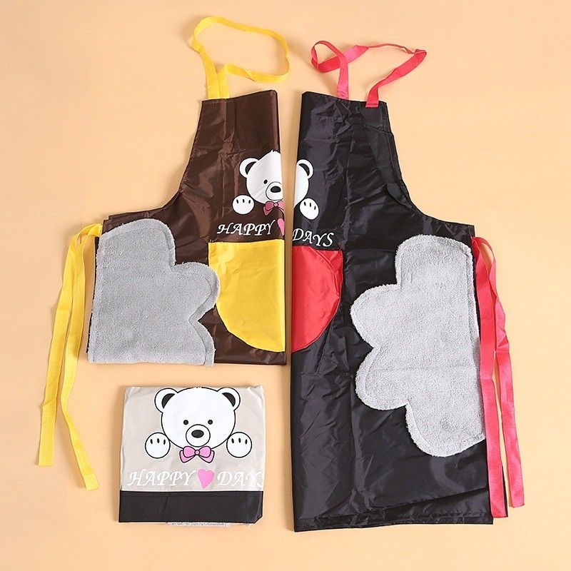 APRON CELEMEK MASAK ANTI MINYAK PREMIUM QUALITY MOTIF BEAR LUCU