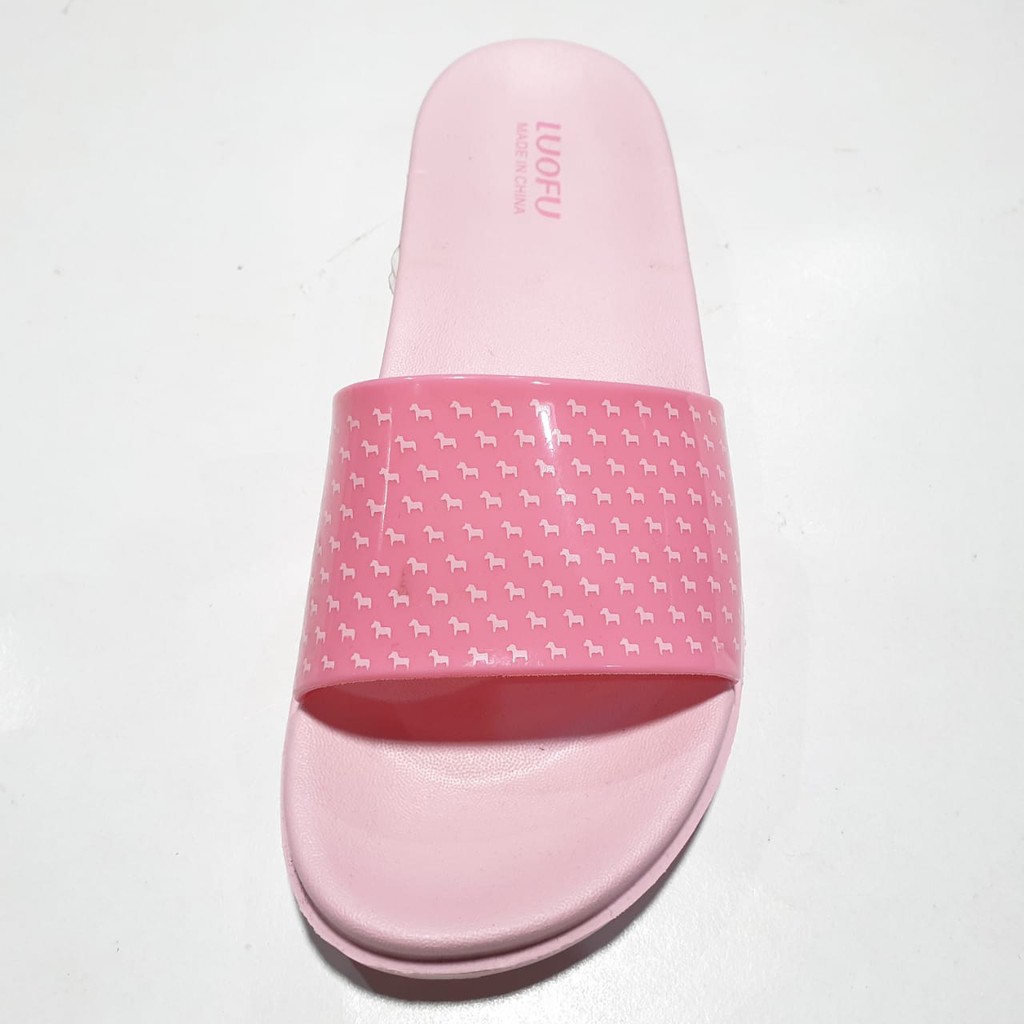 jelly sandal wanita slop luofu karet import E7159B08KS