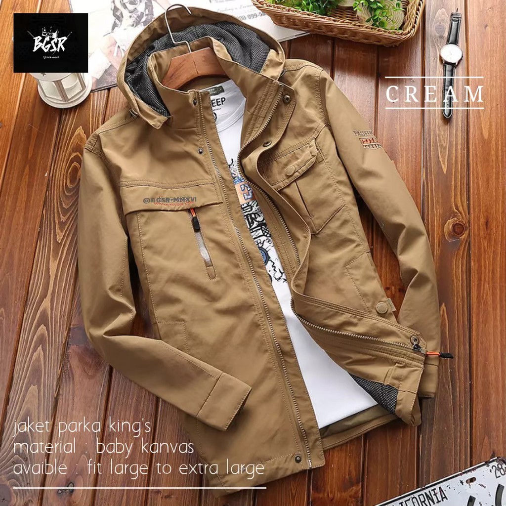 JAKET PARKA PRIA Kings Man Outerwear BGSR | JAKET OUTDOOR | JAKET WINDBREAKER | JAKET PRIA HIKING