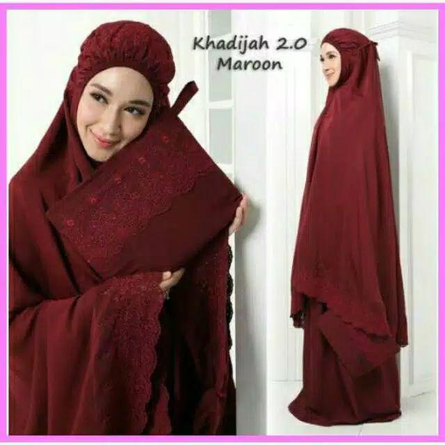 Promo Mukena Khadijah Jumbo / Mukena Khadijah Original Free Tas Cantik / Mukena Khadija Dewasa