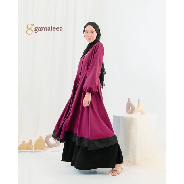 (MSB) TUNIK GAMALIA RENDA FULL KANCING DAILY BUSUI WANITA TUNIK MOSCREPE