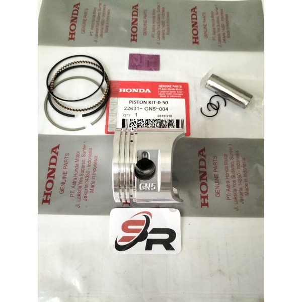 PISTON KIT (OS-50_GN5) HONDA ORIGINAL GREND ASTREA  PRIMA  NEW OLD  HARGA SATU SET