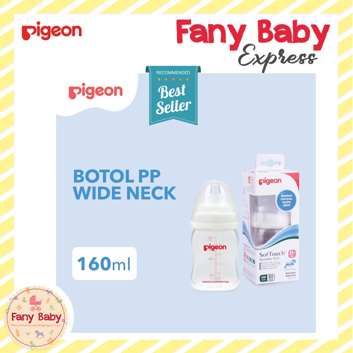 PIGEON BOTTLE PP WIDE NECK 160ML