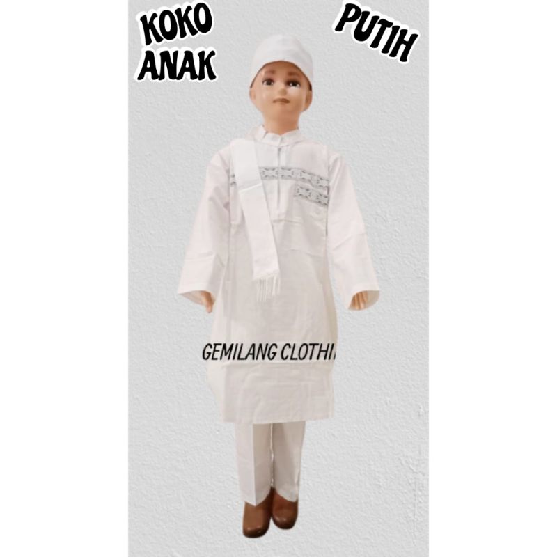 KOKO PAKISTAN PANJANG // SETELAN KOKO ANAK LAKI-LAKI USIA 1 SAMPAI 12 TAHUN // GEMILANG CLOTHING