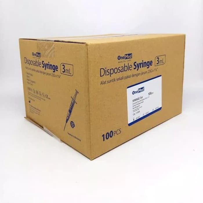 Syringe 3 cc / Spuit 3 cc Onemed isi 100