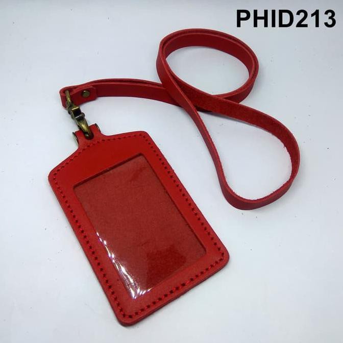 

Favorit] Nametag Id Card Kulit Asli Merah - Murah