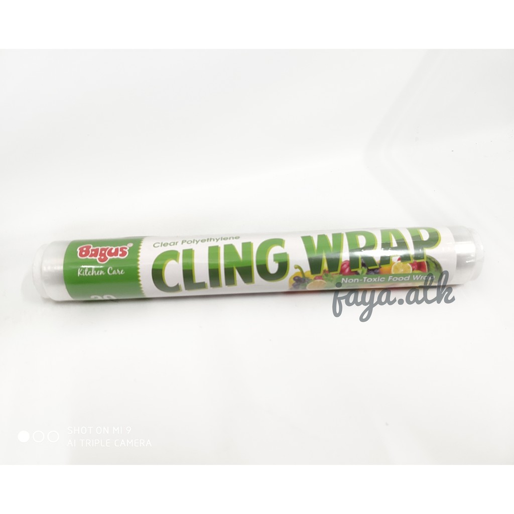 PLASTIK WRAP CLING WRAP PLASTIK PEMBUNGKUS MAKANAN BAGUS 30 CM X 30 M ISI ULANG REFILL