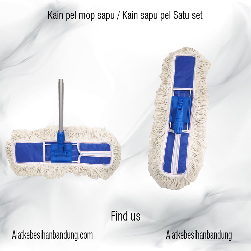 Mop pel set 60cm sapu lobby duster katun 60 cm / Sapu pel basah cotton