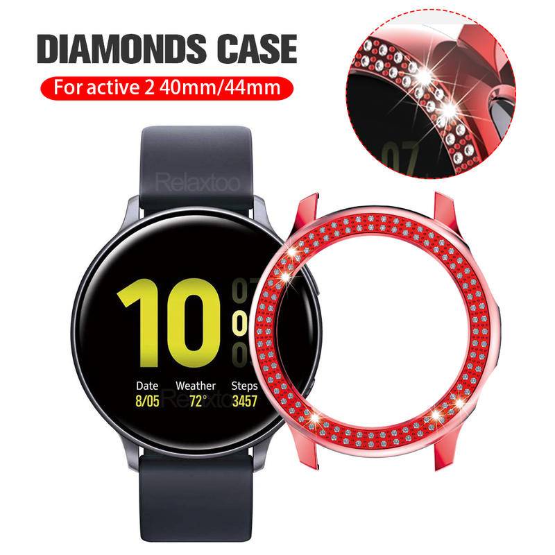 Case Cover Pelindung Smartwatch Lapis Berlian Bling Untuk Samsung Galaxy Active 2 40mm 44mm