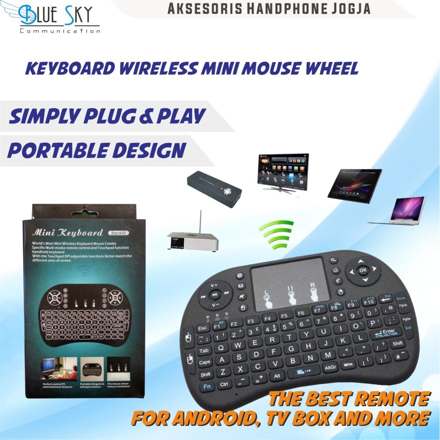 KEYBOARD WIRELESS MINI MOUSE WHEEL