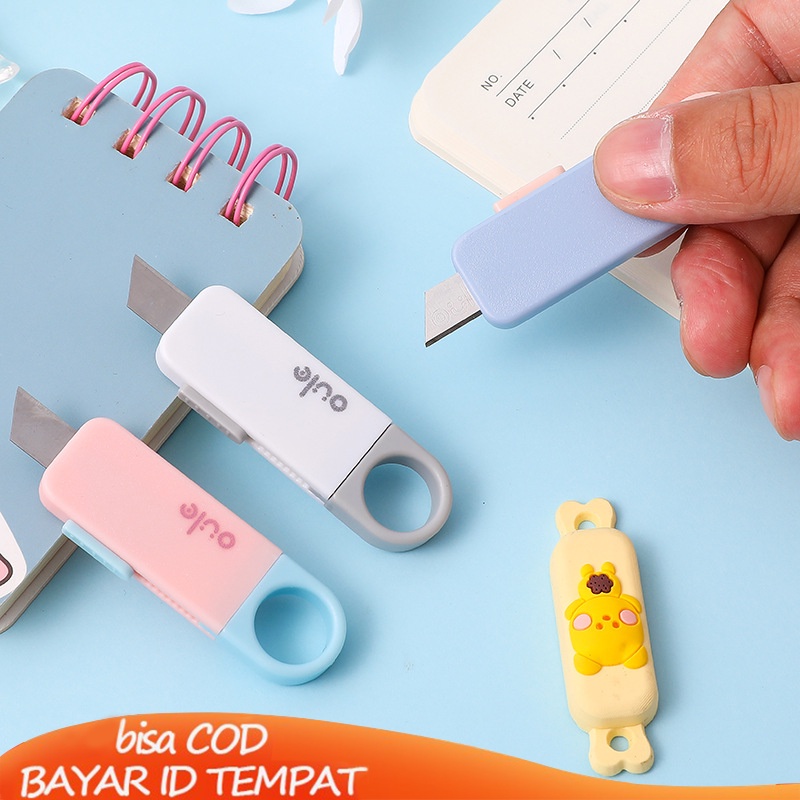 

COD❤️Pemotong Utilitas Kreatif Alat Tulis Lucu Pisau Mini Portabel Sederhana yang Dapat Ditarik- cl