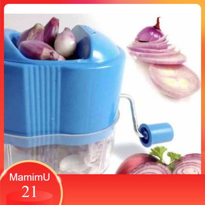 Gilingan Perajang Pengiris Parutan Pencacah Bawang Merah Putih Manual Tanpa Listrik