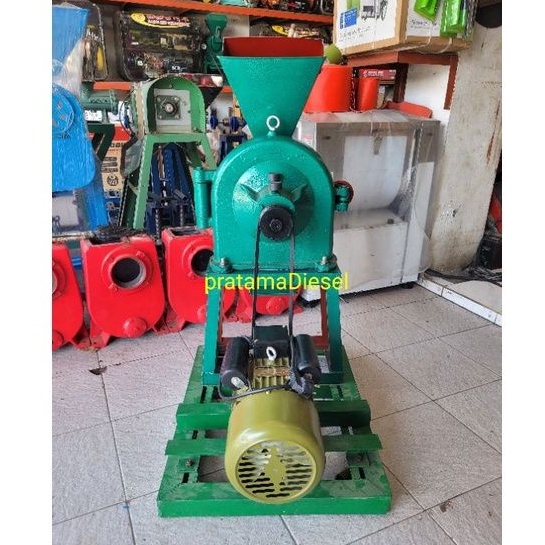 Mesin tepung disk mill FFC 23+Dinamo elektromotor  3HP siap pakai