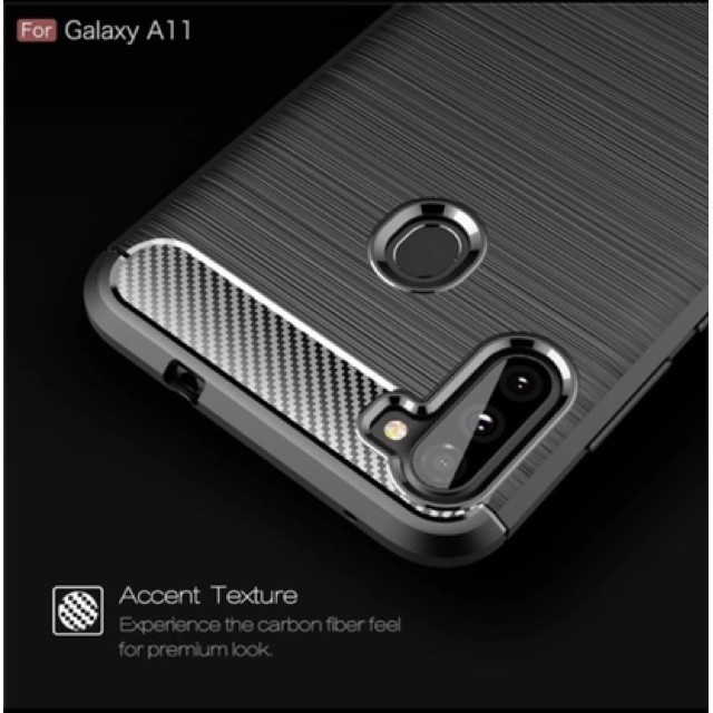 CASE CARBON SAMSUNG A11 M11 casing hp silikon softcase case premium carbon cover