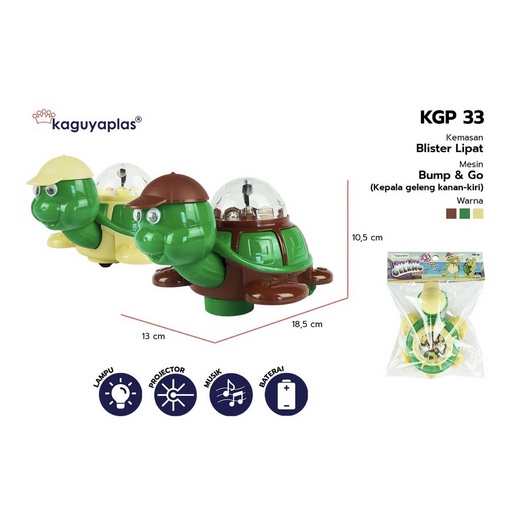 MAINAN BATERAI ANAK KURA KURA BO/ KGP33
