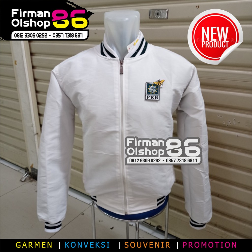 JAKET BOMBER PKB JAKET PKB JAKET PARTAI KEBANGKITAN BANGSA JAKET BOMBER PKB LOGO BARU PKB LOGO LEBAH