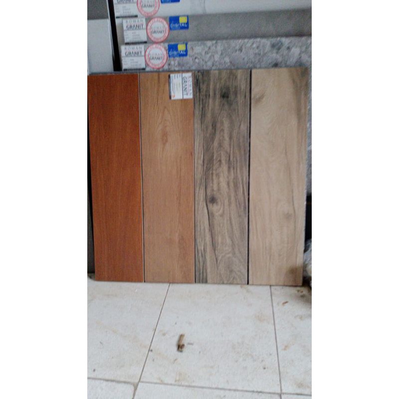 ROMAN GRANIT MURAH MOTIF KAYU 15X60 GRADE A DAN B