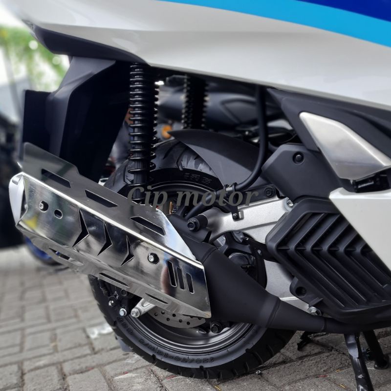 Cover Tutup Knalpot New PCX 160 chrome