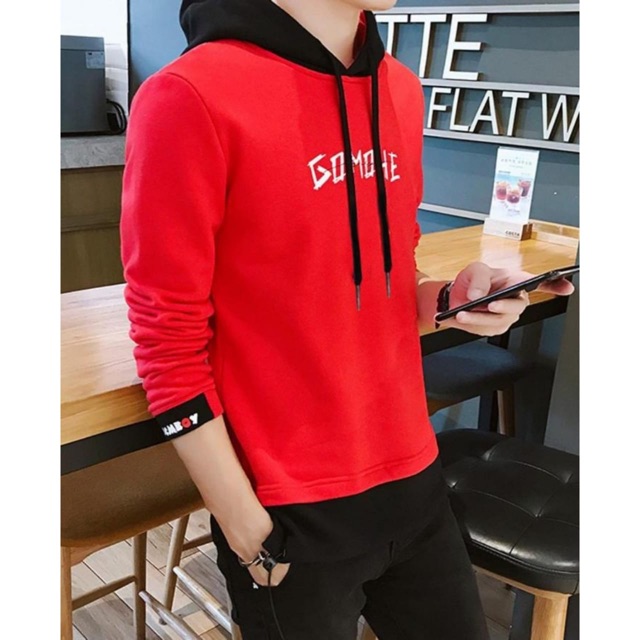 Sweater Hoodie Gomohe Pria Sweter Cowok Fashion Premium Kekinian