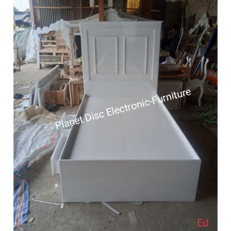 Rangka Tempat tidur Kayu solid 4kaki Tempat tidur anak