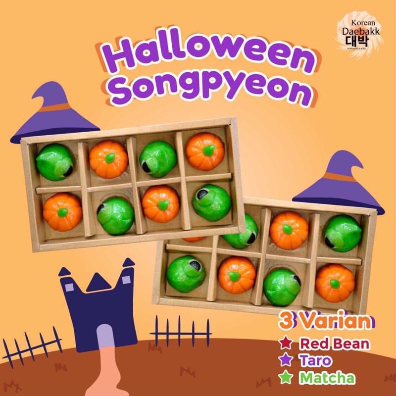 

HALLOWEEN TREATS CAKE SONGPYEON KOREAN RICE CAKE