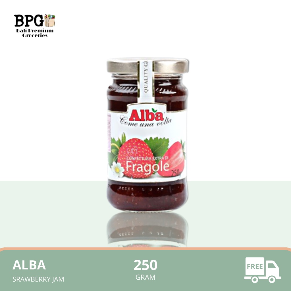 

ALBA NATURAL EXTRA JAM FRAGOLE (STRAWBERRY) 250GR