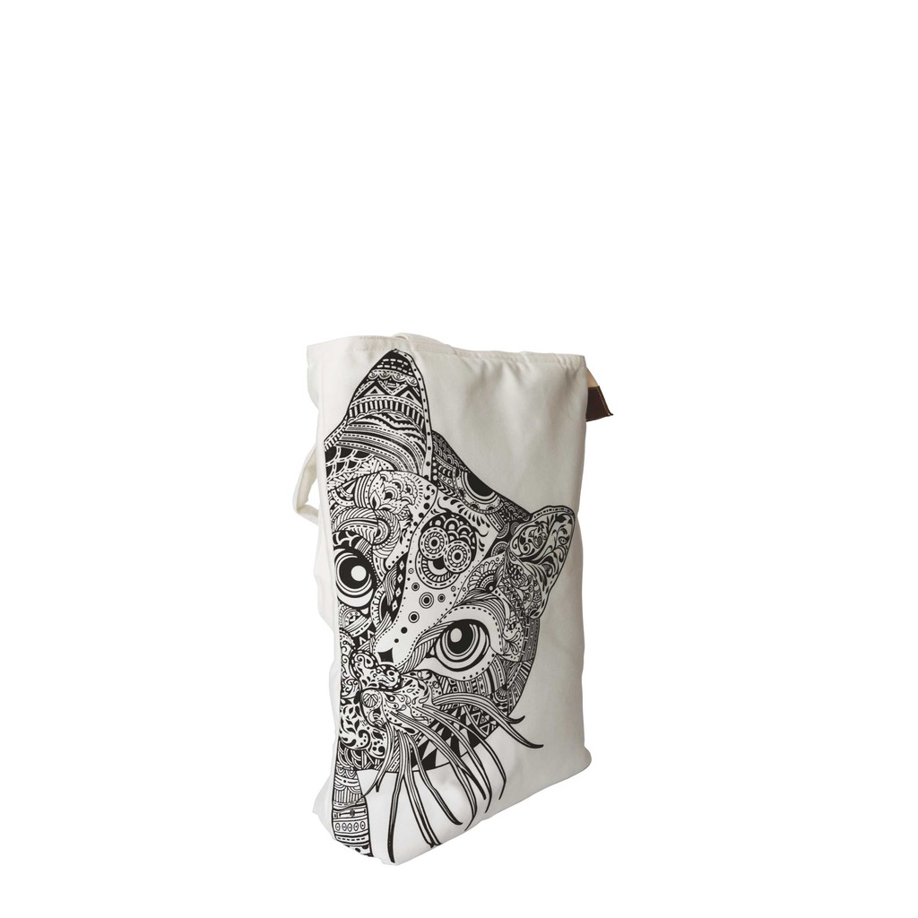 Tote Bag Kanvas Shy Cat