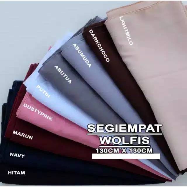 Jilbab segiempat wolfis