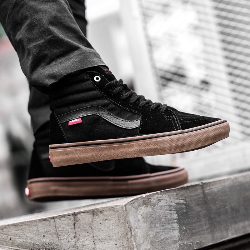 VANS SK8-HI PRO BLACK/GUM ORIGINAL 100%