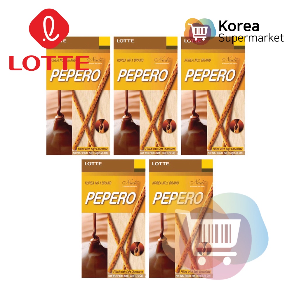 Lotte Pepero Nude Choco Filled 50 gr