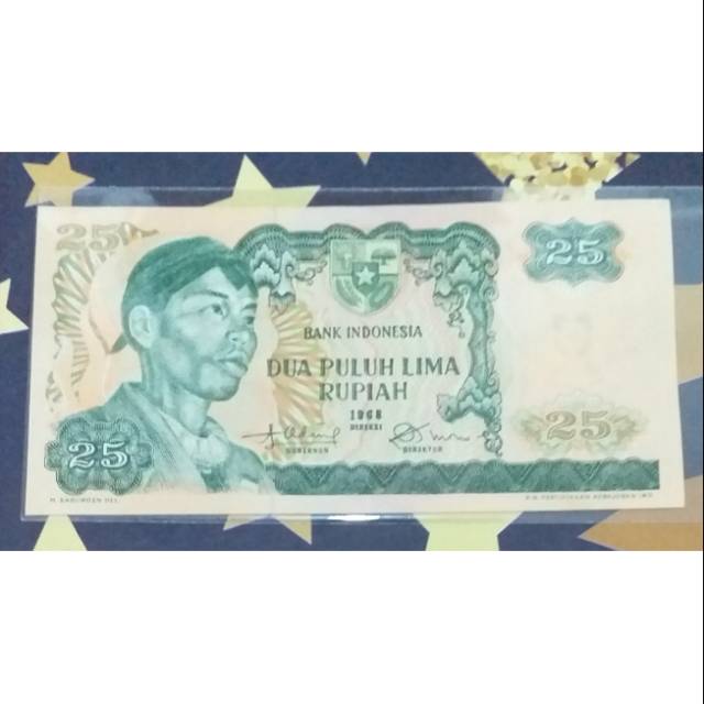 UK01Uang Kertas SUDIRMAN 1968 Barang Antik