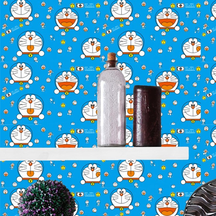 Wallpaper dinding 3d kamar tidur / Wallpaper dinding kamar tidur anak wallpaper stiker dinding rumah Motif Kartun Lucu Ukuran 45Cm X 10M Gh167-GH172