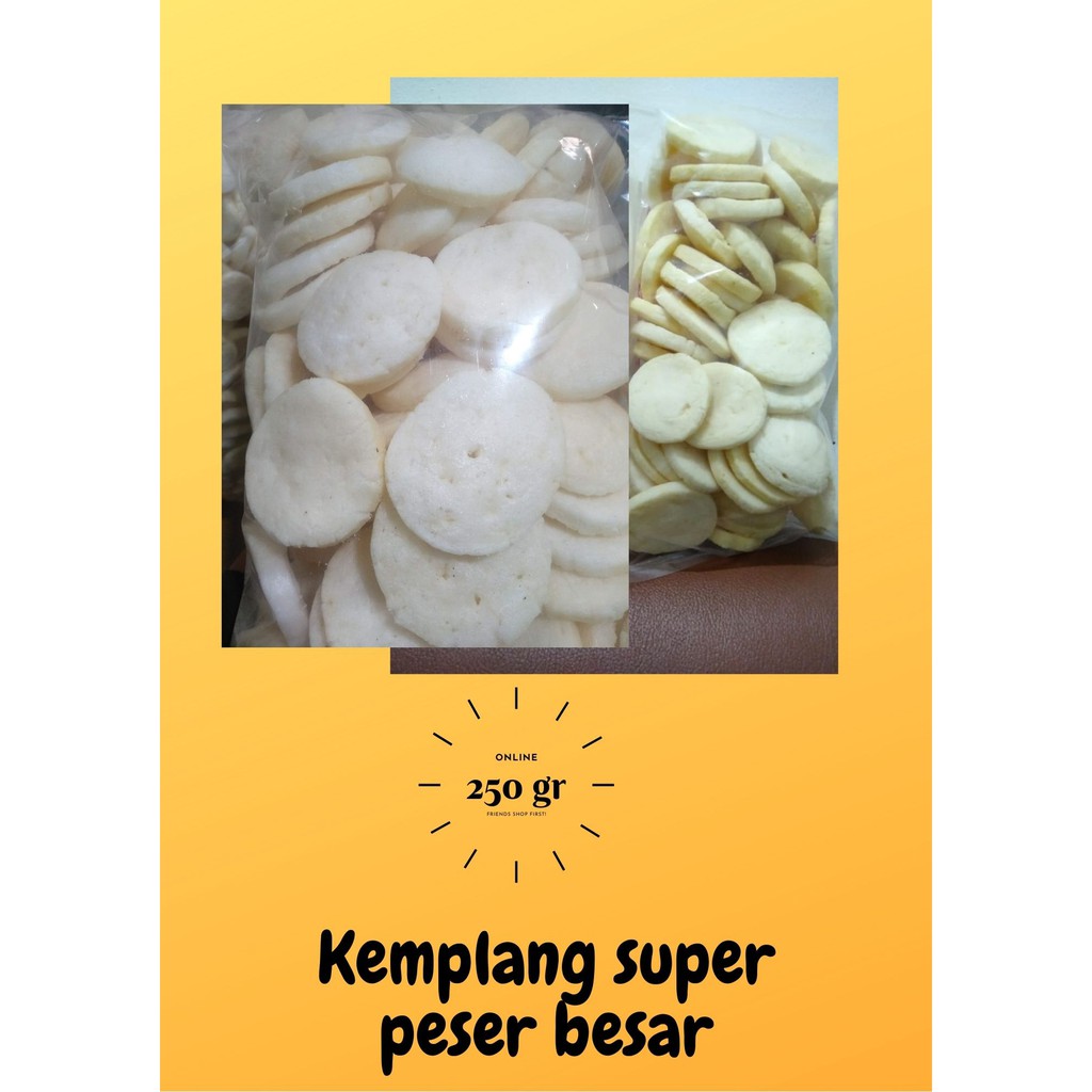 

KEMPLANG KERUPUK IKAN TENGGIRI SUPER BULAT BESAR SUPER BULAT BESAR 250 GR