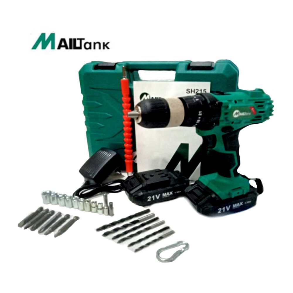 Bor Cordless / Bor Baterai 21V Bor Impact / Bor MAILTANK SH-215 CORDLESS IMPACT DRILL 21 VOLT