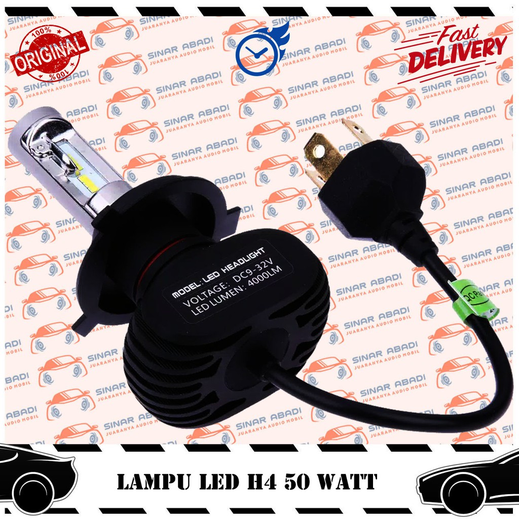 LAMPU LED H4 50 WATT